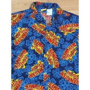 HAWAIIAN TROPIC  BUTTON DOWN SHORT SLEEVE SHIRT SIZE XL